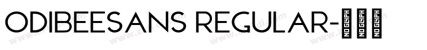OdibeeSans Regular字体转换
